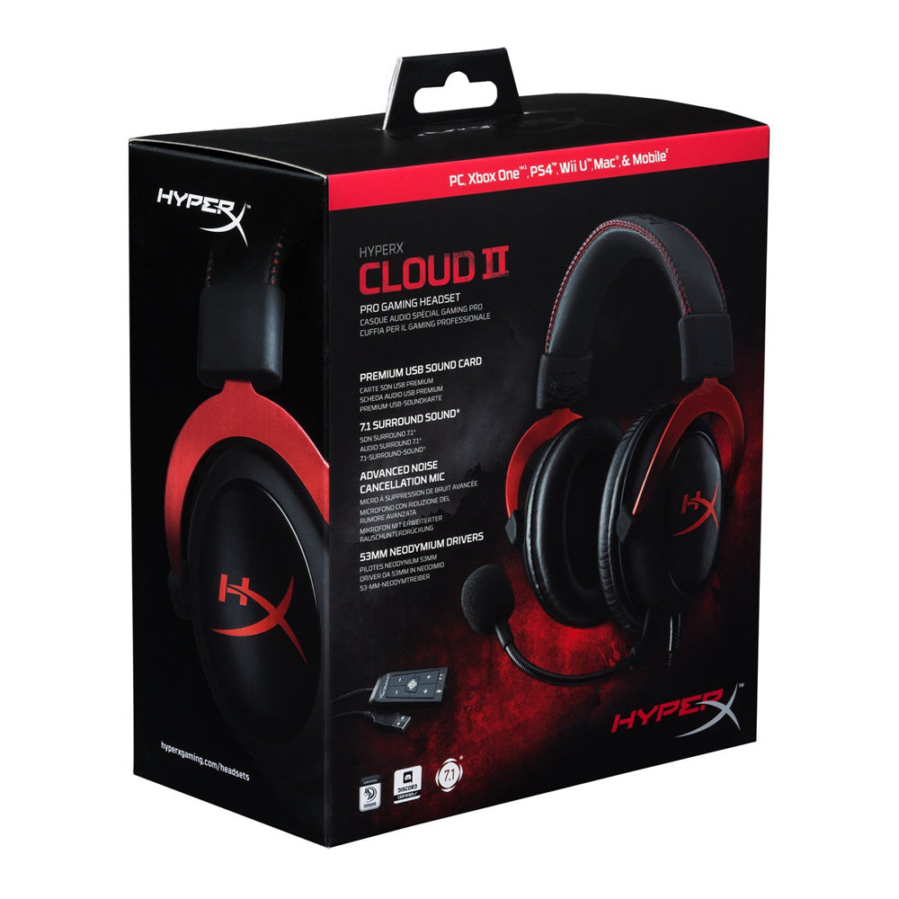 HyperX Cloud II Gaming Headset - PS4 + XBOX ONE + PC – Skeleton Headsets